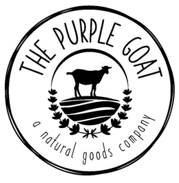 THE PURPLE GOAT A NATURAL GOODS COMPANY trademark