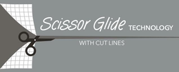 SCISSOR GLIDE TECHNOLOGY WITH CUT LINES trademark