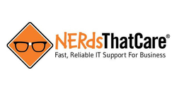 NERDS THAT CARE FAST, RELIABLE IT SUPPORT FOR BUSINESS trademark