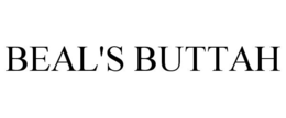 BEAL'S BUTTAH trademark