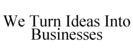 WE TURN IDEAS INTO BUSINESSES trademark