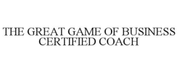 THE GREAT GAME OF BUSINESS CERTIFIED COACH trademark