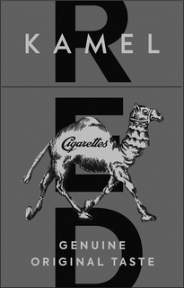 KAMEL RED CIGARETTES GENUINE ORIGINAL TASTE trademark
