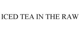ICED TEA IN THE RAW trademark