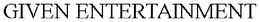 GIVEN ENTERTAINMENT trademark