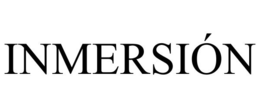 INMERSIÓN trademark