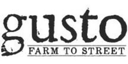GUSTO FARM TO STREET trademark