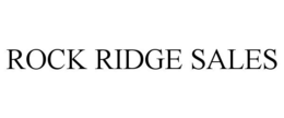 ROCK RIDGE SALES trademark