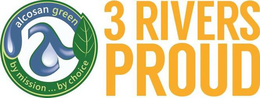 ALCOSAN GREEN A BY MISSION... BY CHOICE3 RIVERS PROUD trademark