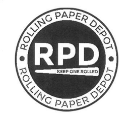 RPD· ROLLING PAPER DEPOT· KEEP ONE ROLLED trademark