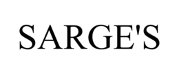 SARGE'S trademark