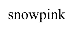 SNOWPINK trademark