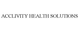 ACCLIVITY HEALTH SOLUTIONS trademark