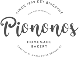 SINCE 1999 KEY BISCAYNE WWW.PIONONOSINC.COM PIONONOS HOMEMADE BAKERY CREATED BY MARIA LUISA BUENAVIDES trademark