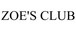 ZOE'S CLUB trademark