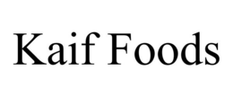 KAIF FOODS trademark