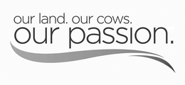 OUR LAND. OUR COWS. OUR PASSION. trademark