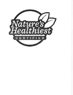 NATURE'S HEALTHIEST CERTIFIED trademark