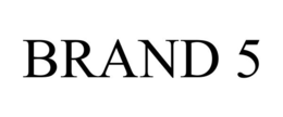BRAND 5 trademark