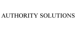 AUTHORITY SOLUTIONS trademark