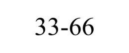33-66 trademark