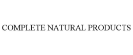 COMPLETE NATURAL PRODUCTS trademark
