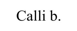 CALLI B. trademark