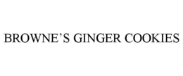 BROWNE'S GINGER COOKIES trademark