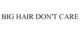 BIG HAIR DON'T CARE trademark
