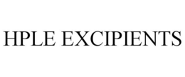 HPLE EXCIPIENTS trademark