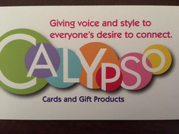 CALYPSO GIVING VOICE AND STYLE TO EVERYONE'S DESIRE TO CONNECT. CARDS AND GIFT PRODUCTS trademark