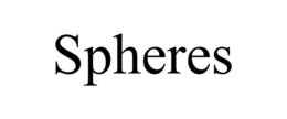 SPHERES trademark