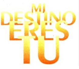 MI DESTINO ERES TU trademark
