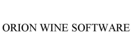 ORION WINE SOFTWARE trademark