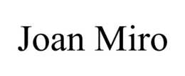 JOAN MIRO trademark
