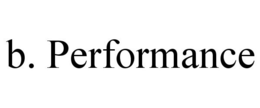 B. PERFORMANCE trademark