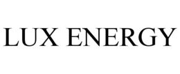 LUX ENERGY trademark