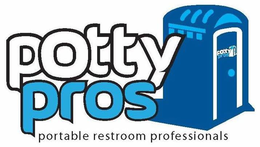 POTTY PROS PORTABLE RESTROOM PROFESSIONALS trademark