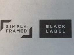 SIMPLY FRAMED BLACK LABEL trademark