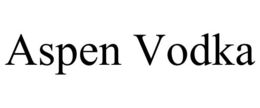 ASPEN VODKA trademark
