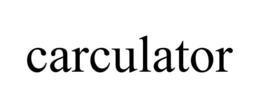 CARCULATOR trademark