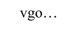 VGO... trademark