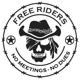 FREE RIDERS NO MEETINGS - NO DUES trademark