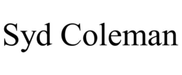 SYD COLEMAN trademark