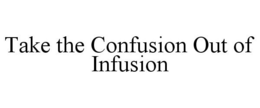 TAKE THE CONFUSION OUT OF INFUSION trademark