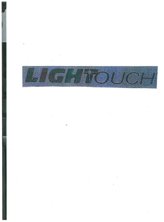 THE COLORS, BLACK, WHITE AND PURPLE, ARE CLAIMED AS A FEATURE OF THE MARK. THE MARK CONSISTS OF THE FOLLOWING: THEWORD LIGHTOUCH IN BLACK WITH A CUTOUT OF A PURPLE STAR IN THE LETTER "T". trademark