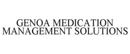GENOA MEDICATION MANAGEMENT SOLUTIONS trademark