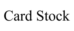 CARD STOCK trademark