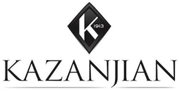 KAZANJIAN K 1913 trademark
