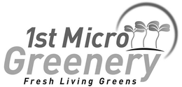 1ST MICRO GREENERY FRESH LIVING GREENS trademark